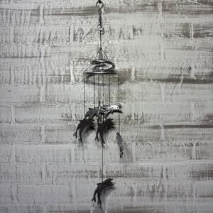 Vintage Metal Dolphin Wind Chime